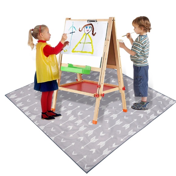 51” extra large Splat Mat for Under High Chair/ Baby Anti-slip Food Splash - Picture 12 of 13